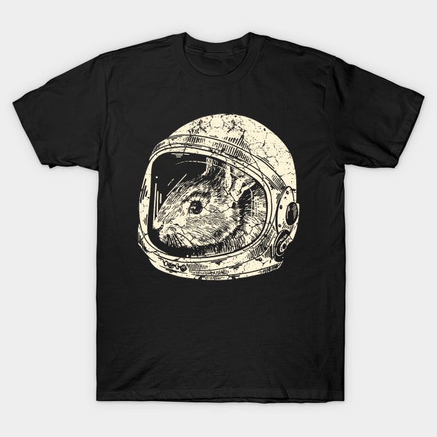 Rabbit Astronaut T-Shirt by Mila46